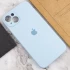 Чехол Silicone Case с защитой камеры для Apple iPhone 15 (6.1") – Голубой / Sweet Blue. Фото 5 из 6
