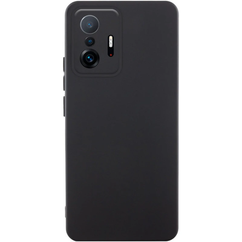 Чохол Silicone Case Lakshmi Premium із закритою камерою для Xiaomi 11T / 11T Pro – Чорний / Black. Фото 1 з 2