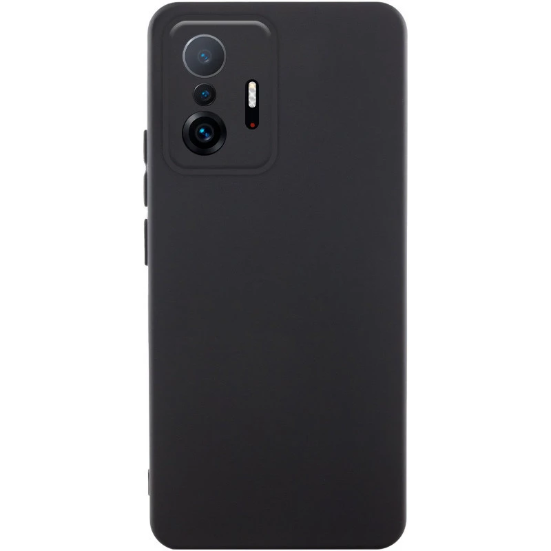 Чохол Silicone Case Lakshmi Premium з закритою камерою на Xiaomi 11T / 11T Pro – Чорний / Black. Фото 1 з 2