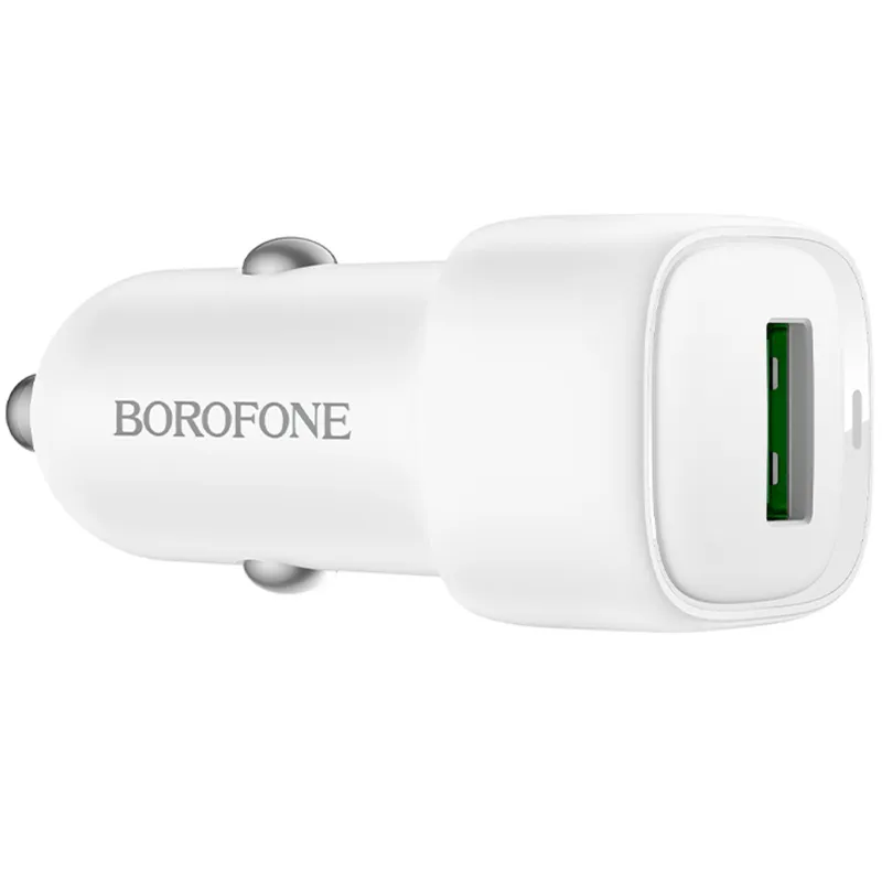 АЗП Borofone BZ34 Cloud QC3.0 18W (1USB-A) – White. Фото 4 з 4