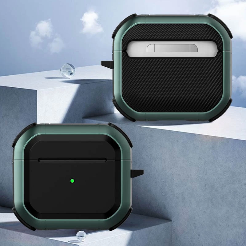 Футляр протиударний Black ed. для навушників Airpods 4 – Apple Green. Фото 5 з 6