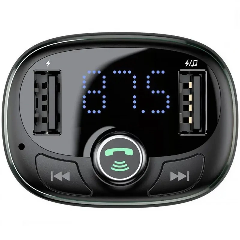 АЗУ FM модулятор Baseus S-09 Overseas Edition 3.4A (2USB-A) (CCMT000301) – Black. Фото 3 АЗУ FM модулятор Baseus S-09 Overseas Edition 3.4A (2USB-A) (CCMT000301) – Black. Фото 3 из 5