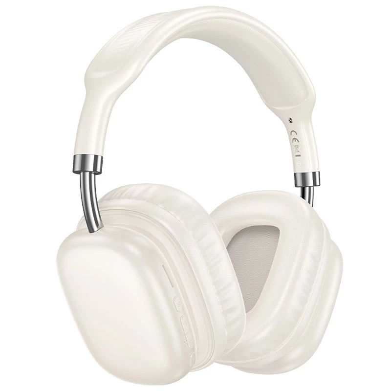 Накладні бездротові навушники Hoco W52 Wonderful – Milky White. Фото 1 з 3