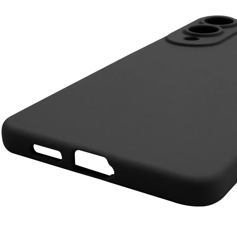 Чехол Silicone Case Lakshmi Premium з закритою камерою на Samsung Galaxy S25 Edge – Черный / Black. Фото 9 из 14