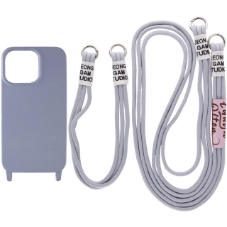 Чехол TPU two straps California для Apple iPhone 12 Pro (6.1") — Серый / Stone