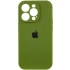 Чохол Silicone Case з захистом камери на Apple iPhone 16 Plus – Зелений / Dark Olive. Фото 2 з 8
