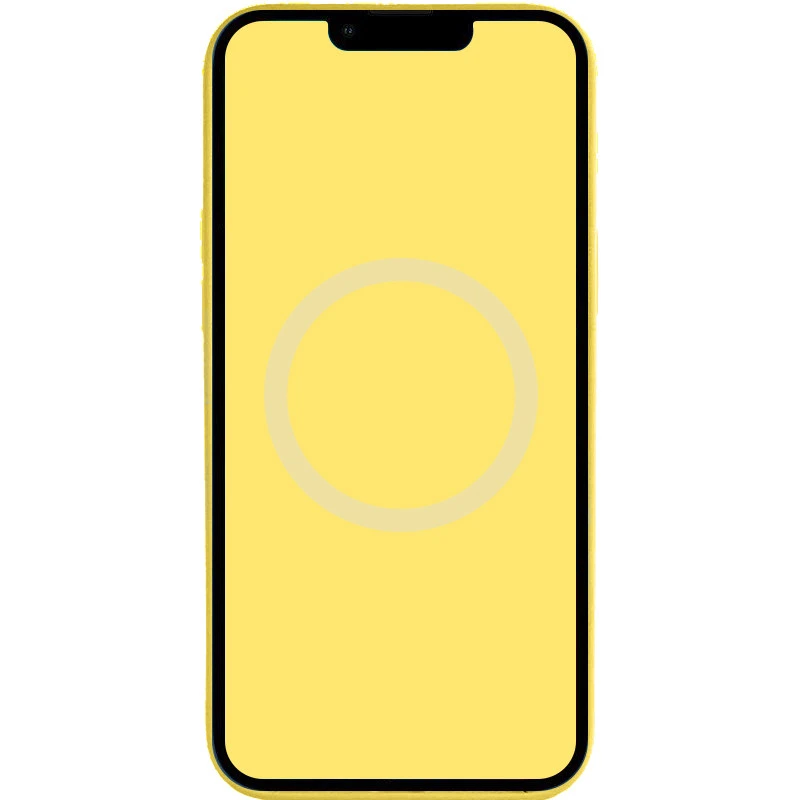 Чохол Silicone case (AAA) with Magsafe and Animation для Apple iPhone 14 (6.1") – Жовтий / Canary Yellow. Фото 3 з 3