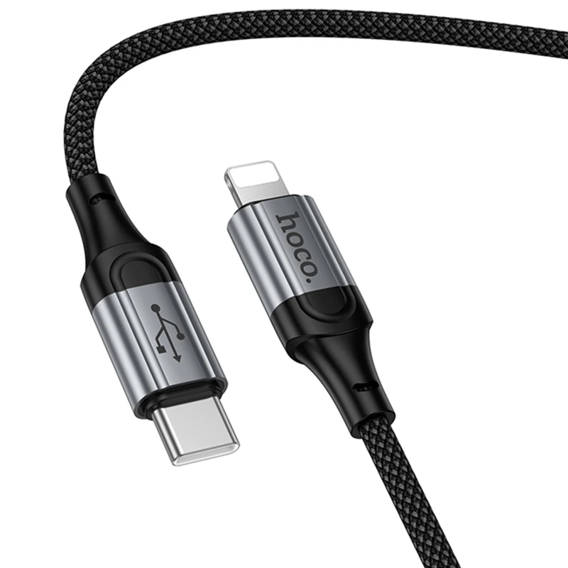Дата кабель Hoco X121 Nuevo Type-C to Lightning 27W (1.5m) – Black. Фото 6 из 7
