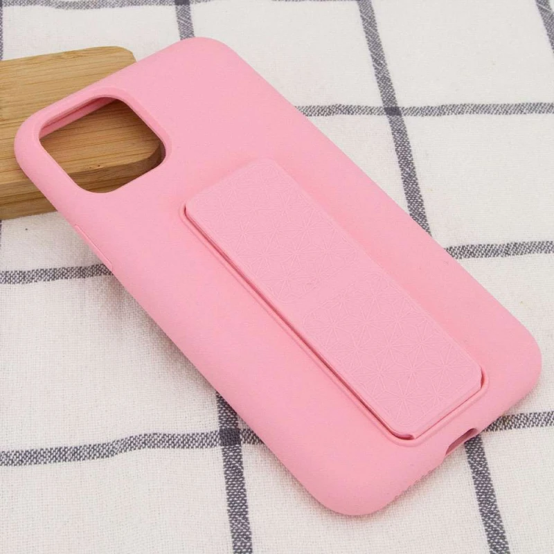 Чохол Silicone Case з тримачем на Apple iPhone 11 Pro (5.8") – Рожевий / Pink. Фото 5 з 5
