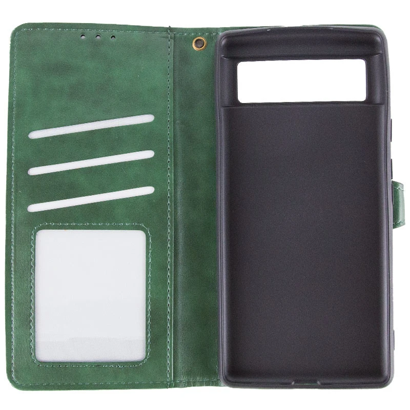 Чехол-книжка GETMAN Gallant  для Google Pixel 6 – Зеленый. Фото 8 из 12