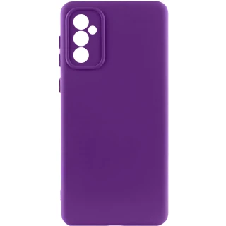 Цветной силиконовый чехол GETMAN с закрытой камерой на Samsung Galaxy A56 5G — Фиолетовый / Purple