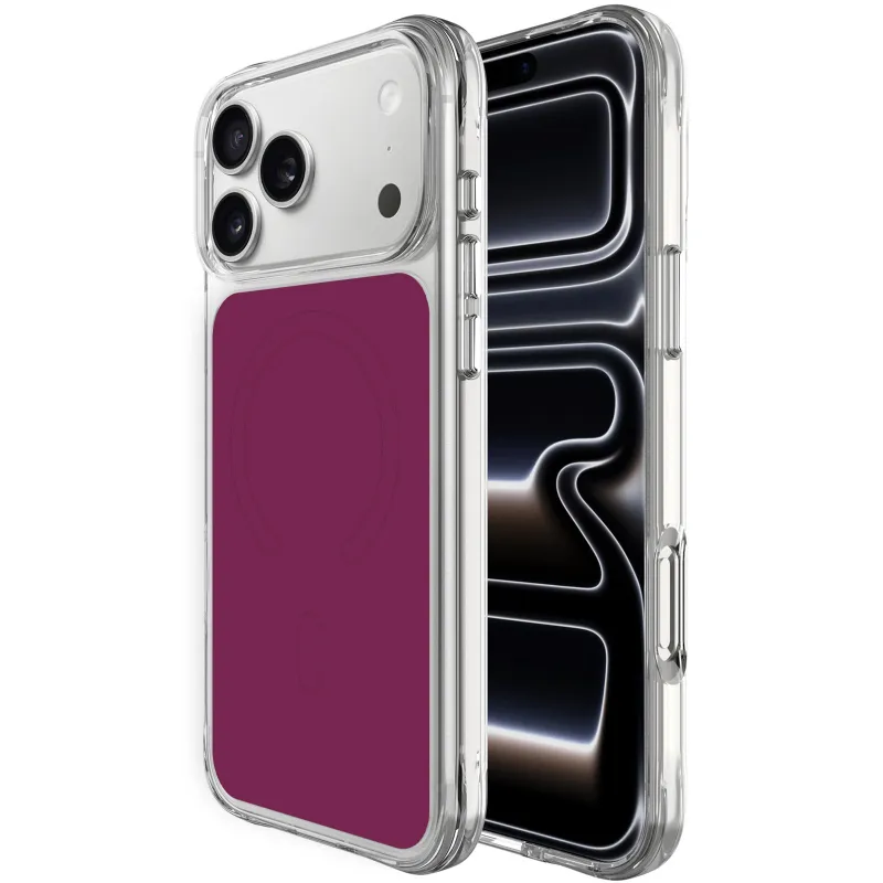 Чохол TPU+PC Space Pure Color with Magnetic Fit для Apple iPhone 17 Pro (6.3") – Cherry. Фото 1 з 4