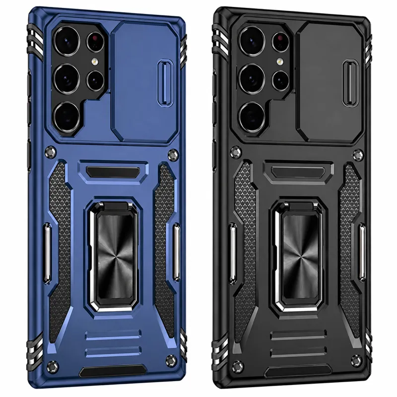 Ударопрочный чехол Square Ring c шторкой на камеру для Samsung Galaxy S25 Ultra фото 2 из 2