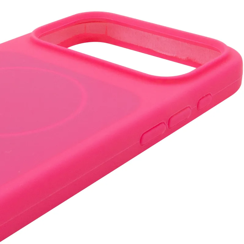 Чохол Silk Duo Color (AA) NO LOGO with Magnetic Fit для Apple iPhone 18 Pro Max – Barbie Pink. Фото 4 з 5