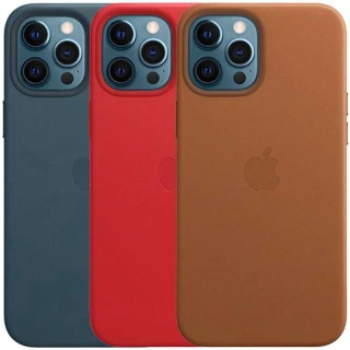 Кожаный чехол Silicone Case Premium с MagSafe для Apple iPhone 12 Pro Max (6.7")