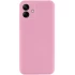 Кольоровий силіконовий чохол GETMAN із закритою камерою для Samsung Galaxy A06 – Рожевий / Pink. Фото 2 з 3
