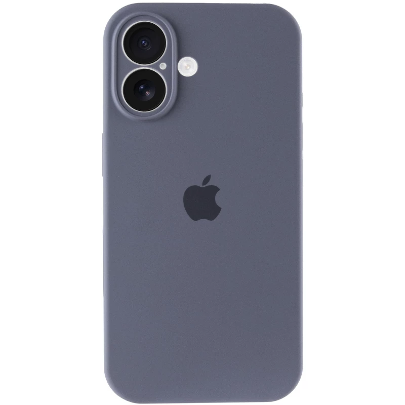Чохол Silicone Case з захистом камери на Apple iPhone 16 Plus – Сірий / Lavender Gray. Фото 5 з 8