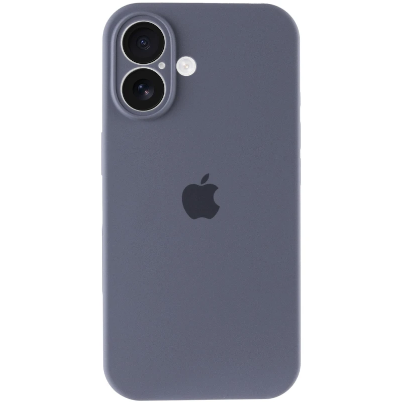 Чехол Silicone Case с защитой камеры для Apple iPhone 17 (6.3") – Серый / Lavender Gray. Фото 2 из 3