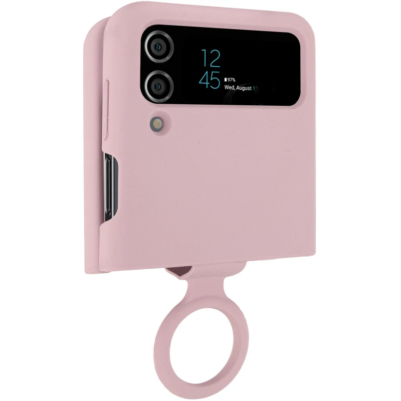 Чохол Foldables Silicone Cover Lakshmi (AAA) для Samsung Galaxy Z Flip4 – Рожевий / Pink Sand. Фото 2 з 6