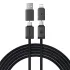 Дата кабель Baseus Versatile Two-for-Two USB/Type-C to Type-C/Lightning 60W (1m) (CB000162) фото 1 з 1