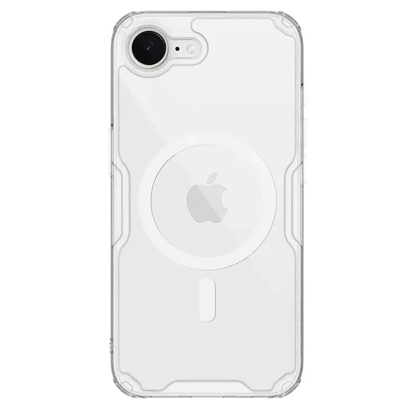 TPU чохол Nillkin Nature Pro з MagSafe на Apple iPhone 16e (6.1") – Безбарвний (прозорий). Фото 1 TPU чохол Nillkin Nature Pro з MagSafe на Apple iPhone 16e (6.1") – Безбарвний (прозорий). Фото 1 з 7