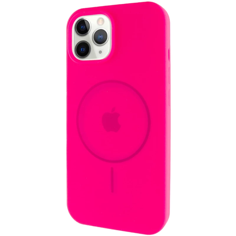 Чохол Silicone Armor Max with MagSafe для Apple iPhone 11 Pro (5.8") – Рожевий / Barbie pink. Фото 3 з 9