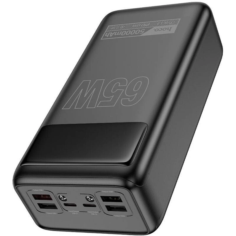 Портативний ЗП Power Bank Hoco DB81A Apollo PD65W 50000 mAh – Black. Фото 3 з 6