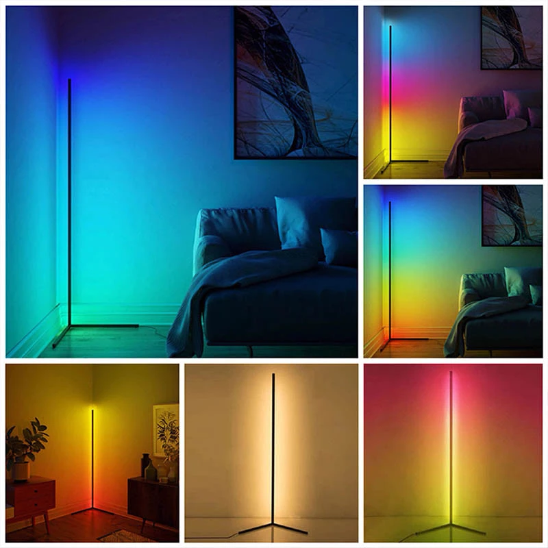 Підлогова кутова LED лампа RGB Magic 1 Bluetooth USB with app – Black. Фото 2 з 7