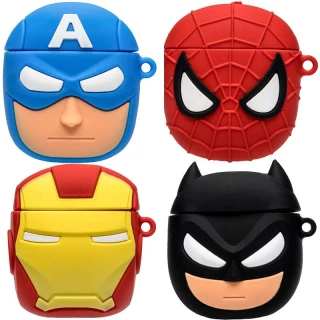 Силиконовый футляр Marvel & DC series для наушников AirPods 1/2 + карабин фото 1 Силиконовый футляр Marvel & DC series для наушников AirPods 1/2 + карабин фото 1 из 1