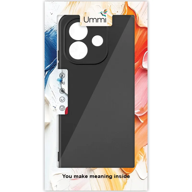 Чохол Silicone Cover Ummi Lakshmi Full Camera (AA) для Xiaomi Redmi Note 17 – Чорний / Black. Фото 2 з 2