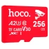 Карта пам'яті Hoco microSDHC Class 10 - 256GB (без адаптера) – Red. Фото 1 з 2