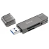 Картридер Hoco HB39 USB/Type-C 3.0 high-speed card reader – Metal gray. Фото 4 з 8