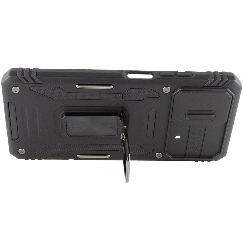 Ударостійкий чохол Square Ring зi шторкою на камеру на Xiaomi Poco X5 5G – Чорний / Black. Фото 5 з 6