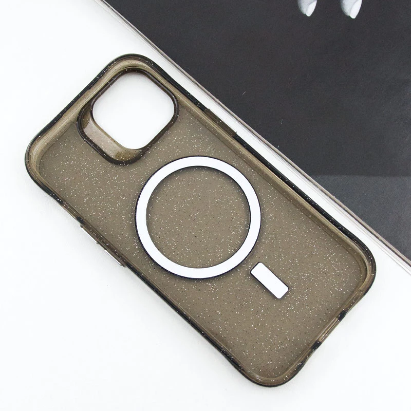 Зоряний чохол з MagSafe на Apple iPhone 15 (6.1") – Black. Фото 8 з 12