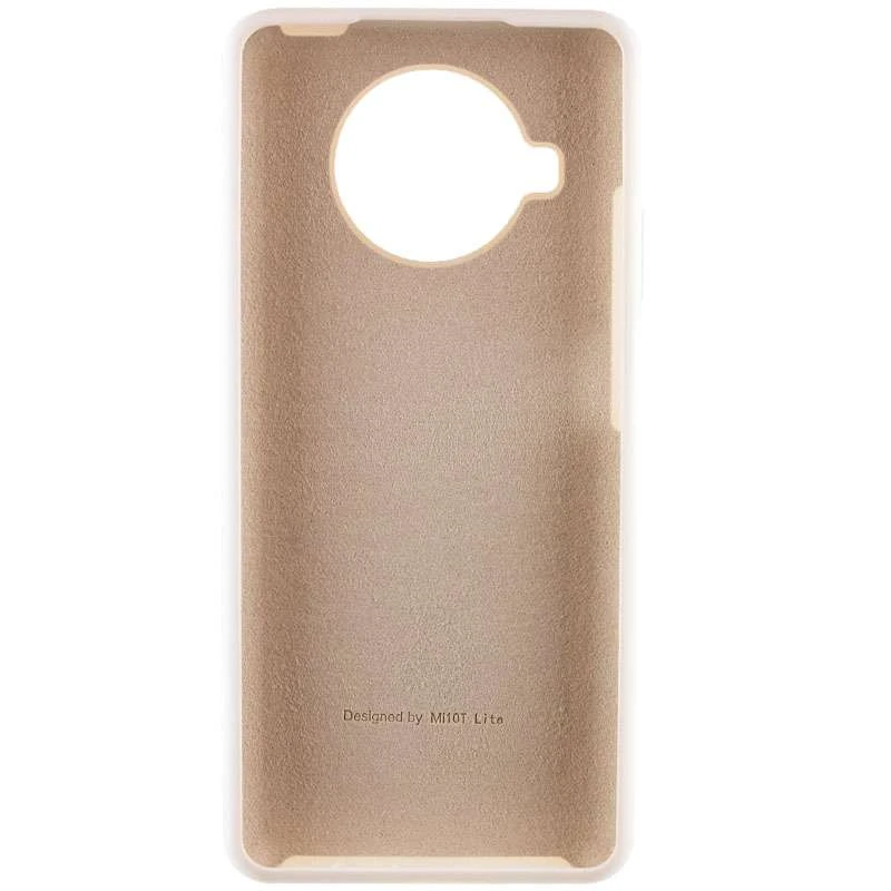 Чехол Silicone Case с закрытым низом для Xiaomi Mi 10T Lite / Redmi Note 9 Pro 5G – Белый / White. Фото 2 из 5