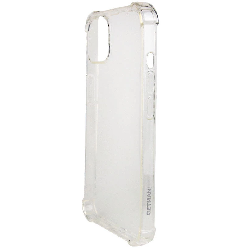 Ультратонкий силиконовый чехол GETMAN с крытыми бортами для Apple iPhone 13 (6.1") – Бесцветный (прозрачный). Фото 3 из 8