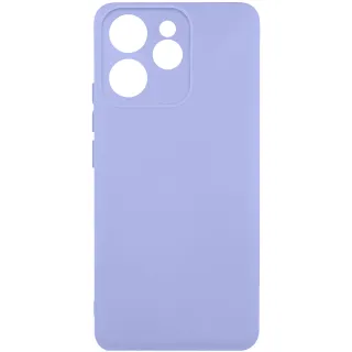 Цветной силиконовый чехол GETMAN с закрытой камерой на Oppo Reno 15 Pro — Сиреневый / Light purple
