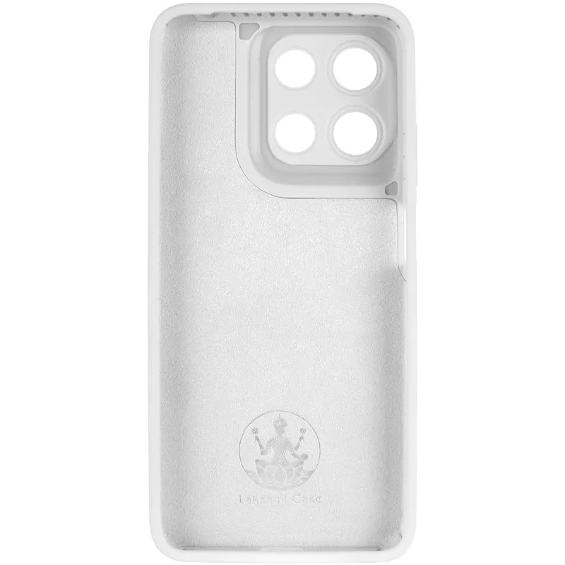 Чехол Silicone Case Lakshmi Premium з закритою камерою на Motorola Moto G15 4G – Белый / White. Фото 4 из 6