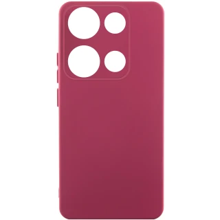 Чохол Silicone Case Lakshmi Plus з закритою камерою на Xiaomi Redmi Note 14S — Бордовий / Marsala
