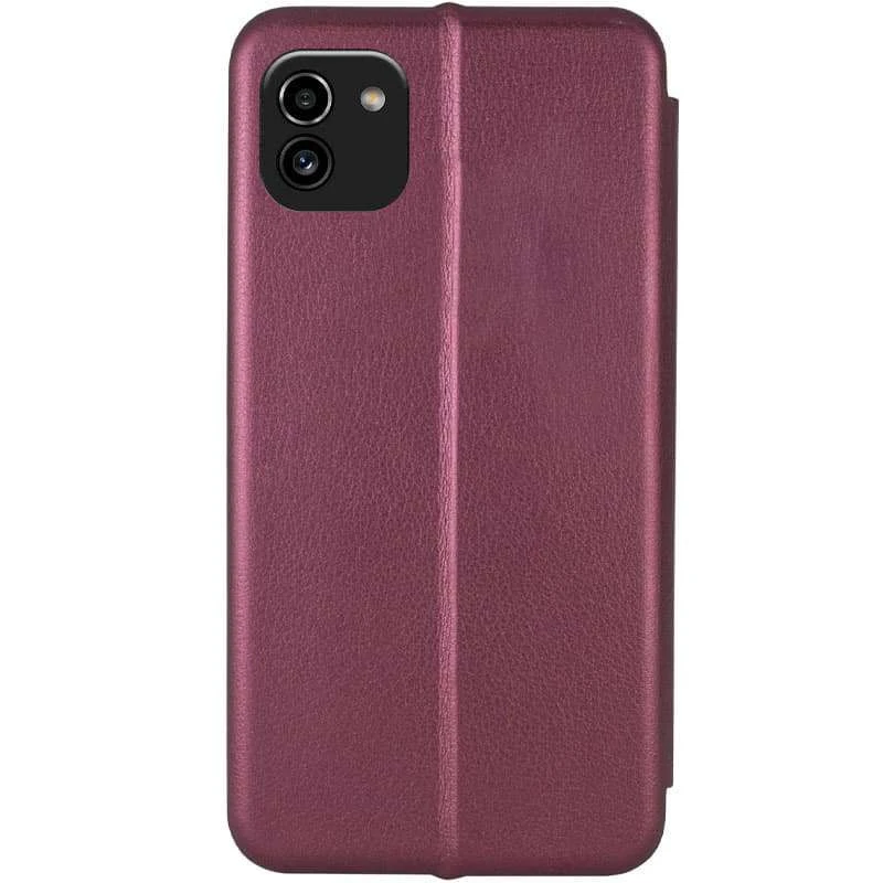 Чохол-книжка класичний на Samsung Galaxy A03 – Бордовий. Фото 3 з 3