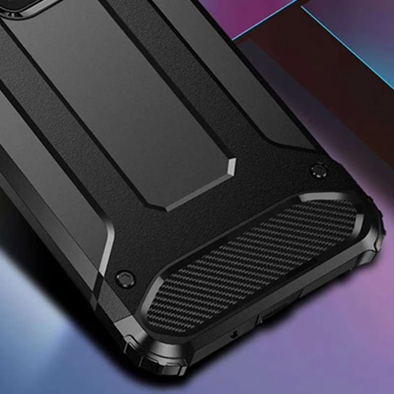 Противоударный чехол с усиленными углами Immortal для Xiaomi Redmi Note 9s / Note 9 Pro / Note 9 Pro Max – Черный. Фото 2 из 8