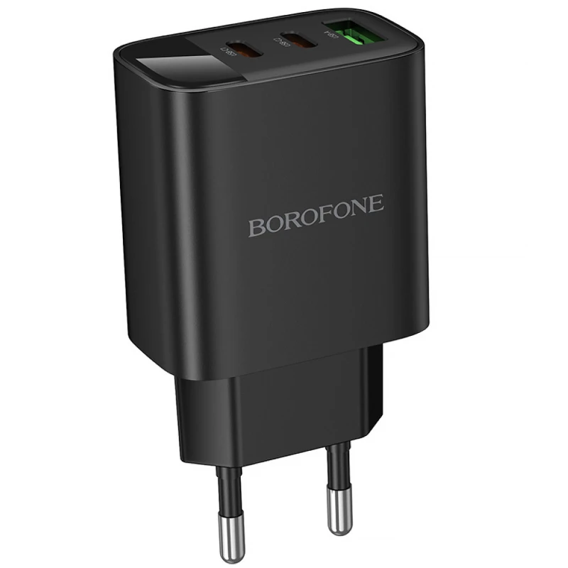 СЗУ Borofone BA98A Ilustre with digital display PD30W (1USB-A/2C) – Black. Фото 6 из 7
