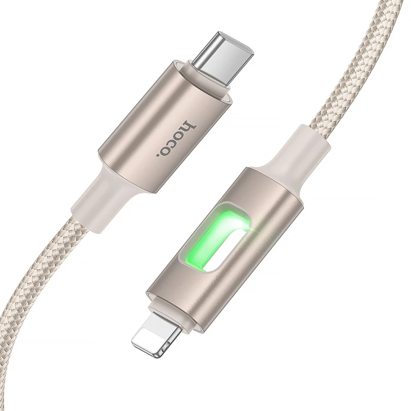 Дата кабель Hoco U144 New Type-C to Lightning 27W (1.2m) – Gold. Фото 4 з 4