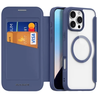 Чехол книжка Dux Ducis з MagSafe на Apple iPhone 16 Pro Max — Blue