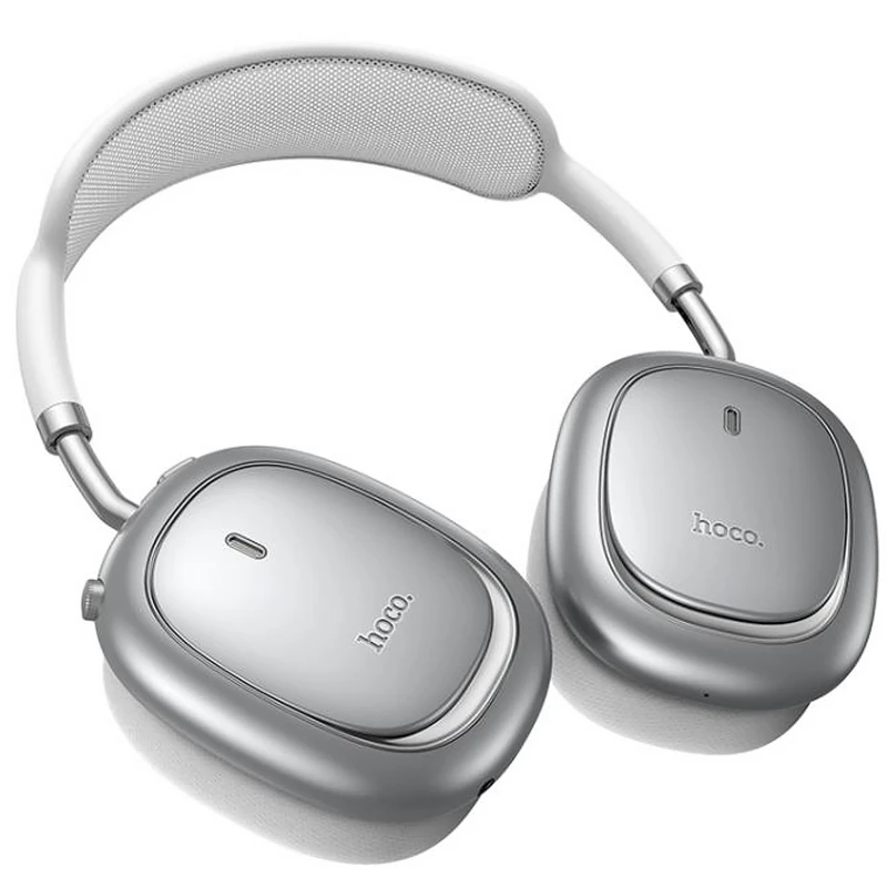 Накладні бездротові навушники Hoco W68 Calma ANC (App) – silver. Фото 4 з 4