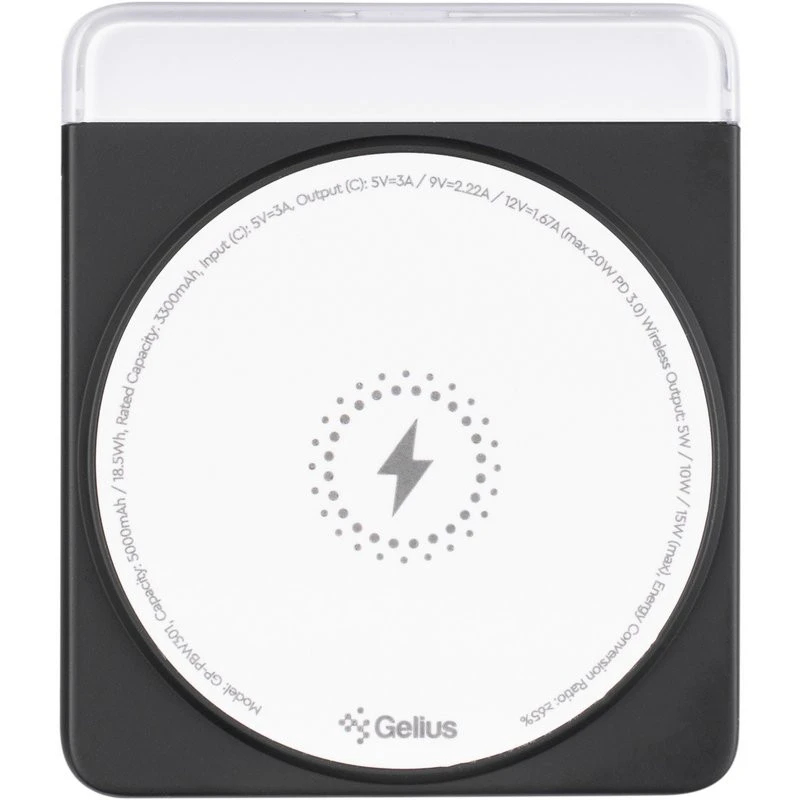 Портативний ЗП Power Bank Gelius Avelon GP-PBW301 15W з БЗП 5000 mAh фото 1 з 1