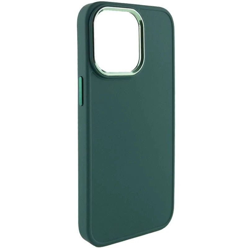 

TPU чохол Bonbon з металевими кнопками на Apple iPhone 14 Pro Max (6.7") (Зелений / Pine green)