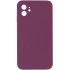 Чехол Silicone Case Square L с защитой камеры для Apple iPhone 11 (6.1") – Бордовый / Maroon. Фото 1 из 3