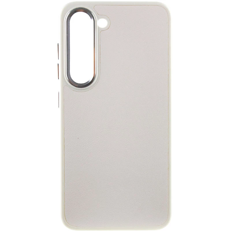 

Кожаный чехол Bonbon с металлическими кнопками Samsung Galaxy S23+ (Белый / White), Білий / white