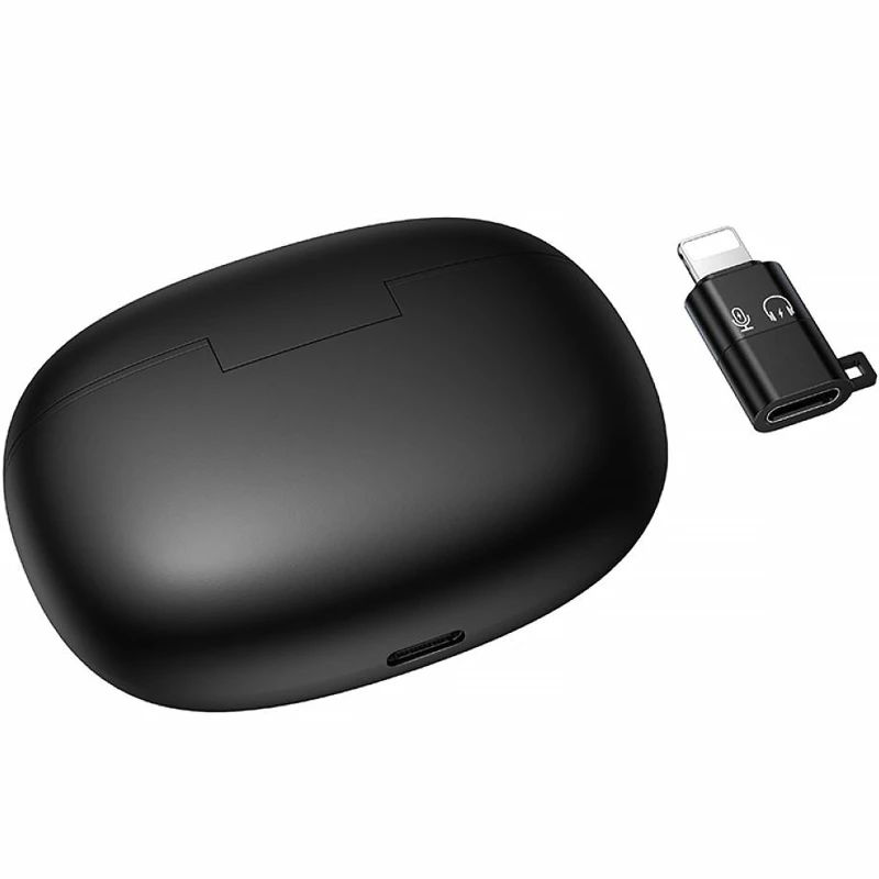 Петличный беспроводной микрофон Hoco L19 Graceful dual-mic 2in1 (Lightning/Type-C) – Black. Фото 7 из 7